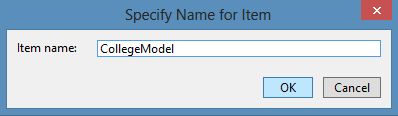 Specifying Model Name
